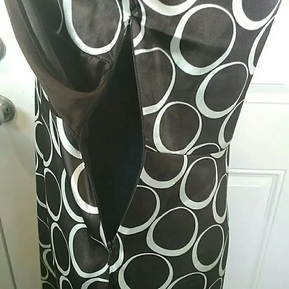 (3/$20) Speechless Brown printed dress with attached sash